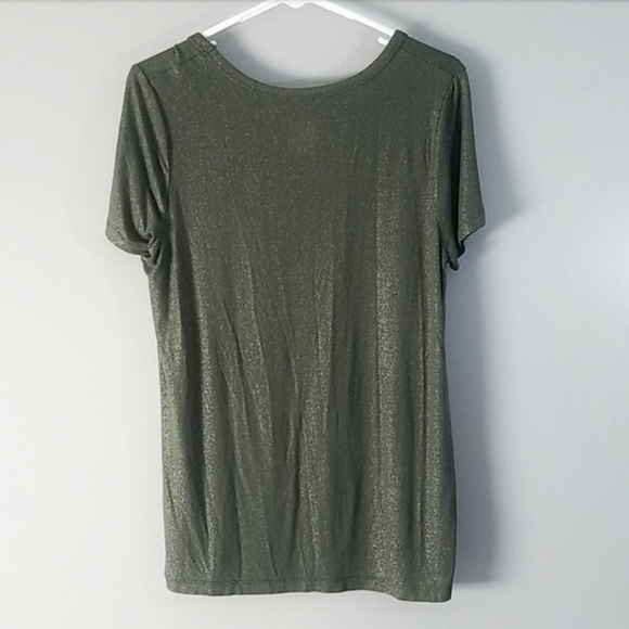 Shimmer tee in olive, a new day, size M - Picture 5 of 5